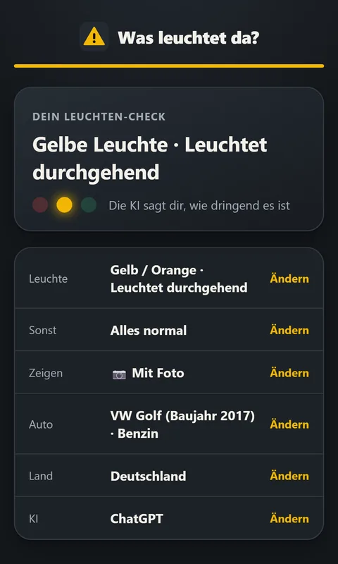 App Was leuchtet da?: Zusammenfassung und Button Jetzt Leuchte erklären lassen